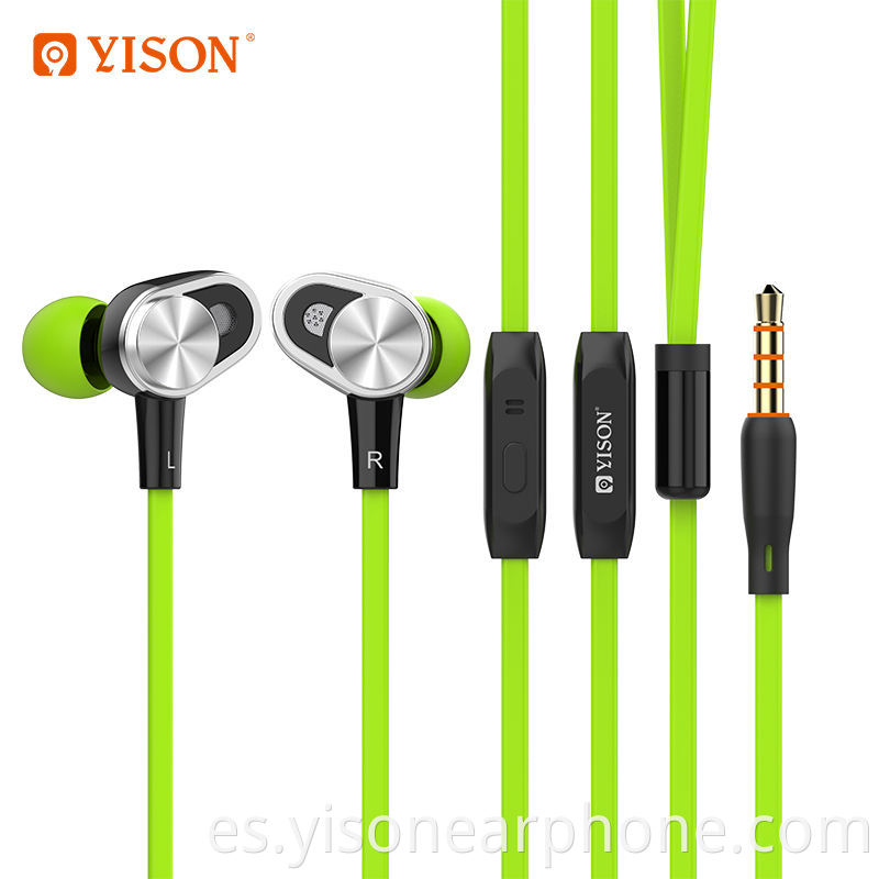 Yison CX620 modelo privado con cable en los auriculares para el oído, uso cómodo en el estilo del oído auriculares con cable baratos